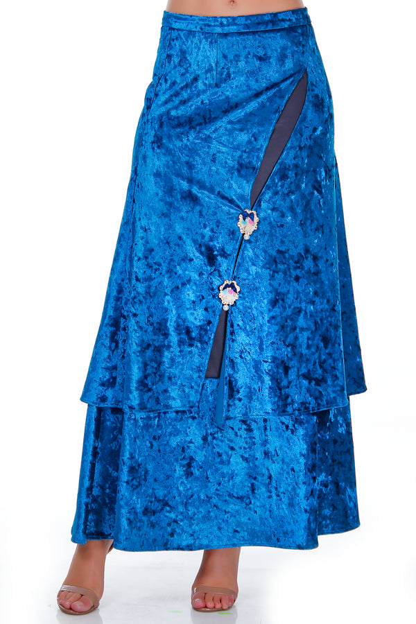 Fusta catifea albastra RM-47